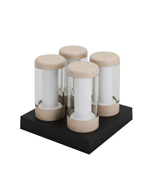 NEWDES Nip Rechargeable Table Lamps (Set of 4), Sand