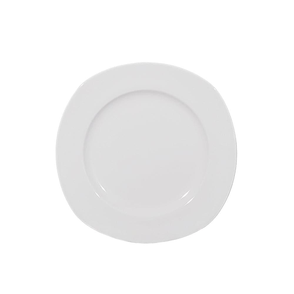 Furtino England Nuovo 20.5cm/8" White Porcelain Flat Plate - HorecaStore