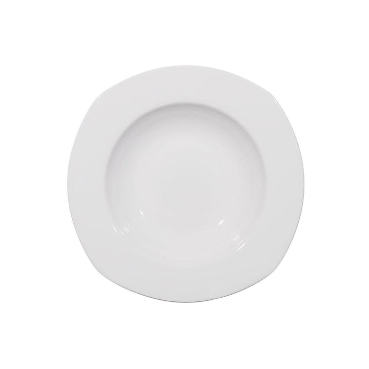 Furtino England Nuovo 23cm/9" White Porcelain Flat Plate - HorecaStore