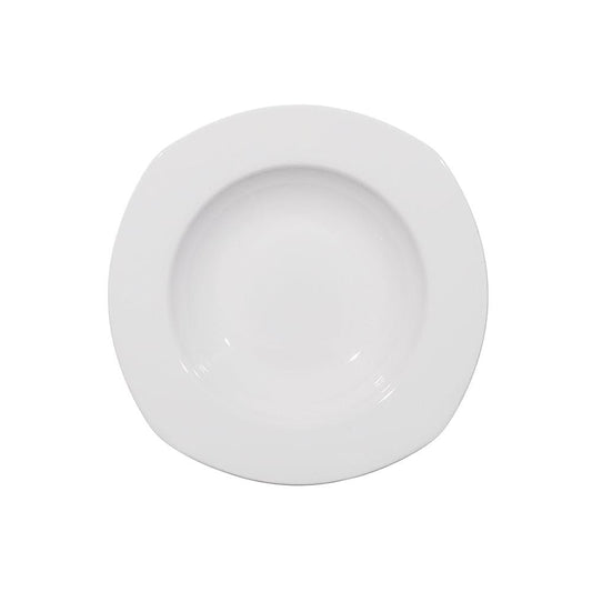 Furtino England Nuovo 23cm/9" White Porcelain Flat Plate - HorecaStore