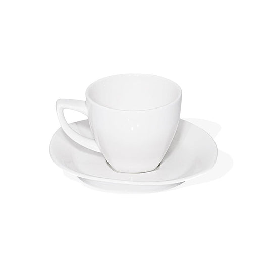 Furtino England Nuovo 16cm/6'' White Porcelain Saucer - HorecaStore