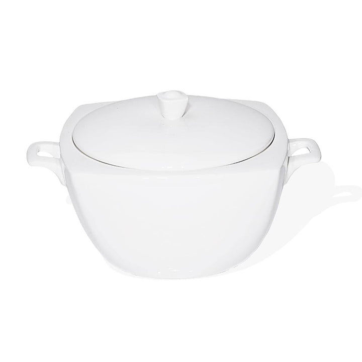 Furtino England Nuovo 300cl/105.5oz White Porcelain Soup Tureen - HorecaStore