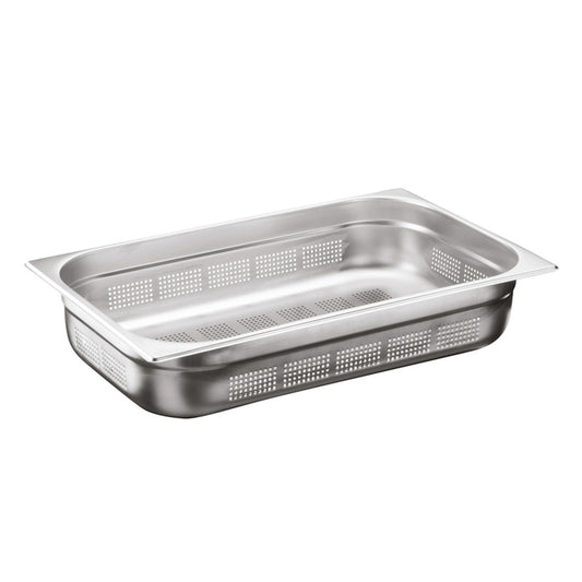 Ozti Stainless Steel GN 1/1 Perforated Gastronorm Container, 20 cm