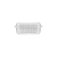 Hotpack PET Clear Veg/Fruit Punnet Clamshell Container Container, 100 g / 11.5 x 8 x 5.5 cm, 1000 PCs