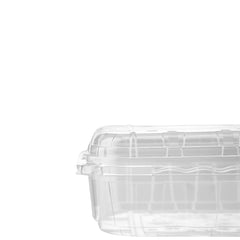 Hotpack PET Clear Veg/Fruit Punnet Clamshell Container, 1000 g / 17 x 12.5 x 10 cm, 400 PCs