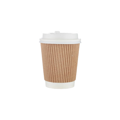 hotpack kraft ripple paper cup 237 ml 500 pcs