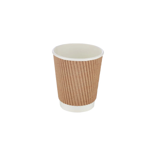 hotpack kraft ripple paper cup 237 ml 500 pcs