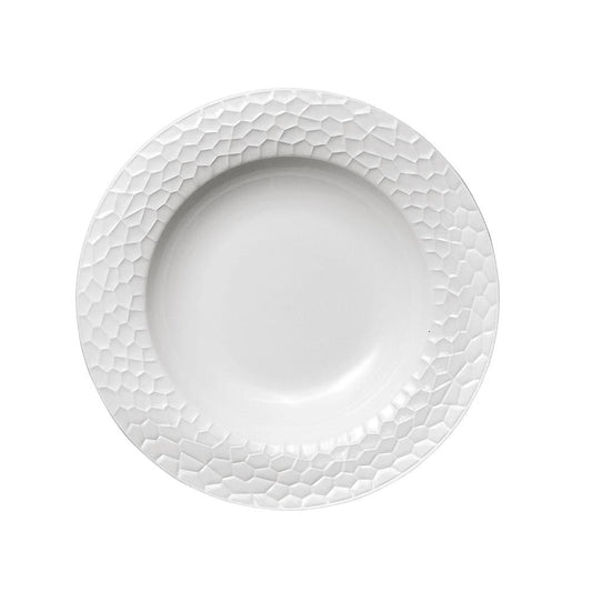 Furtino England Pebble 5"/13cm White Porcelain Deep Plate - HorecaStore