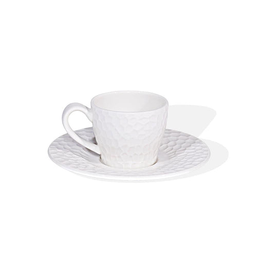 Furtino England Pebble 10cl/3.5oz White Porcelain Expresso Cup