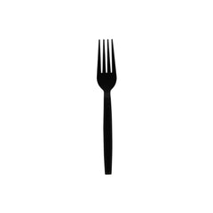 Hotpack Heavy Duty Black Plastic Fork, Individually Wrapped, 2.6x18.5 cm, 500 PCs