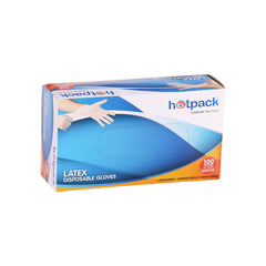 Hotpack Powder Free Latex Gloves, Medium size, 1000 PCs