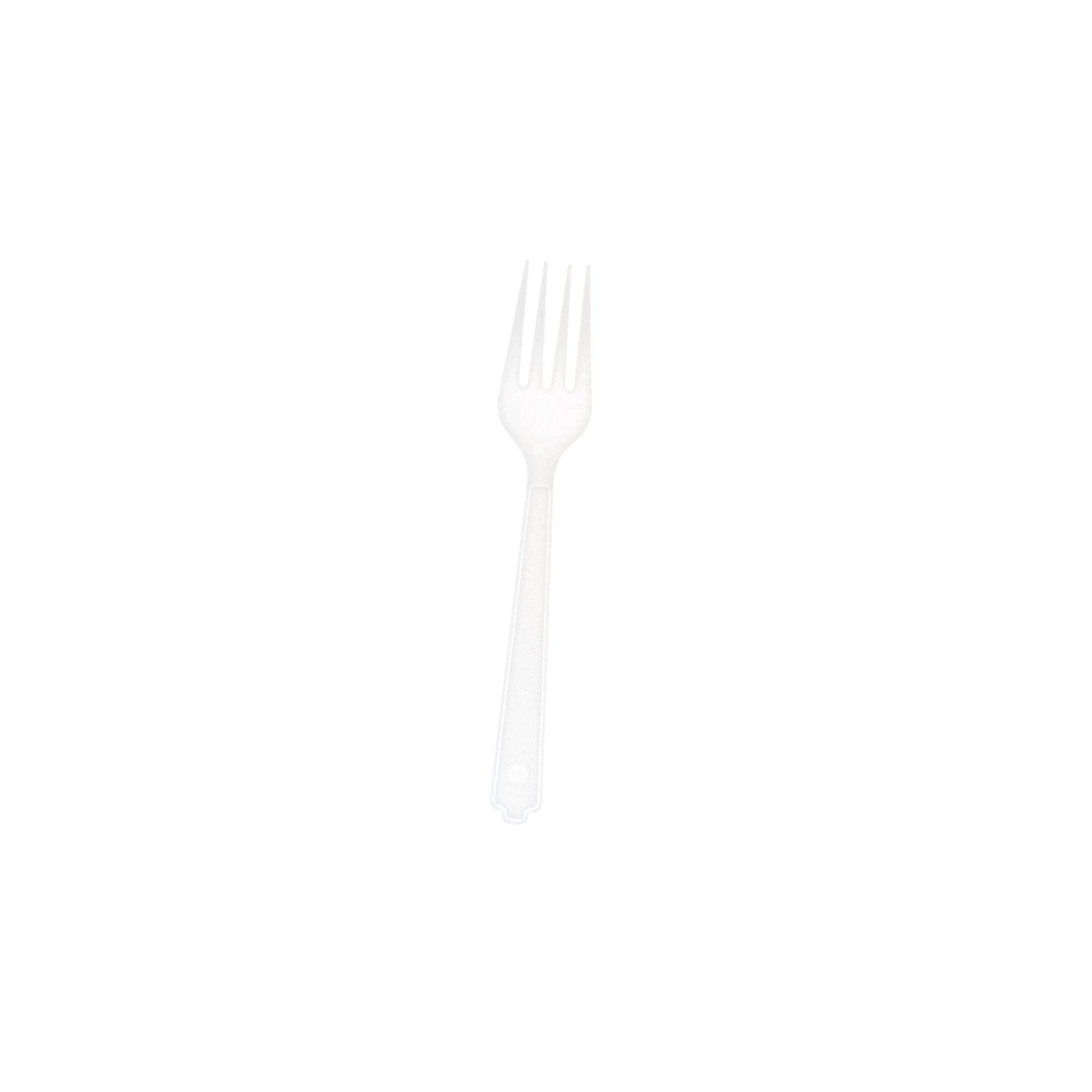 hotpack pp medium duty white plastic fork medium 1000 pcs