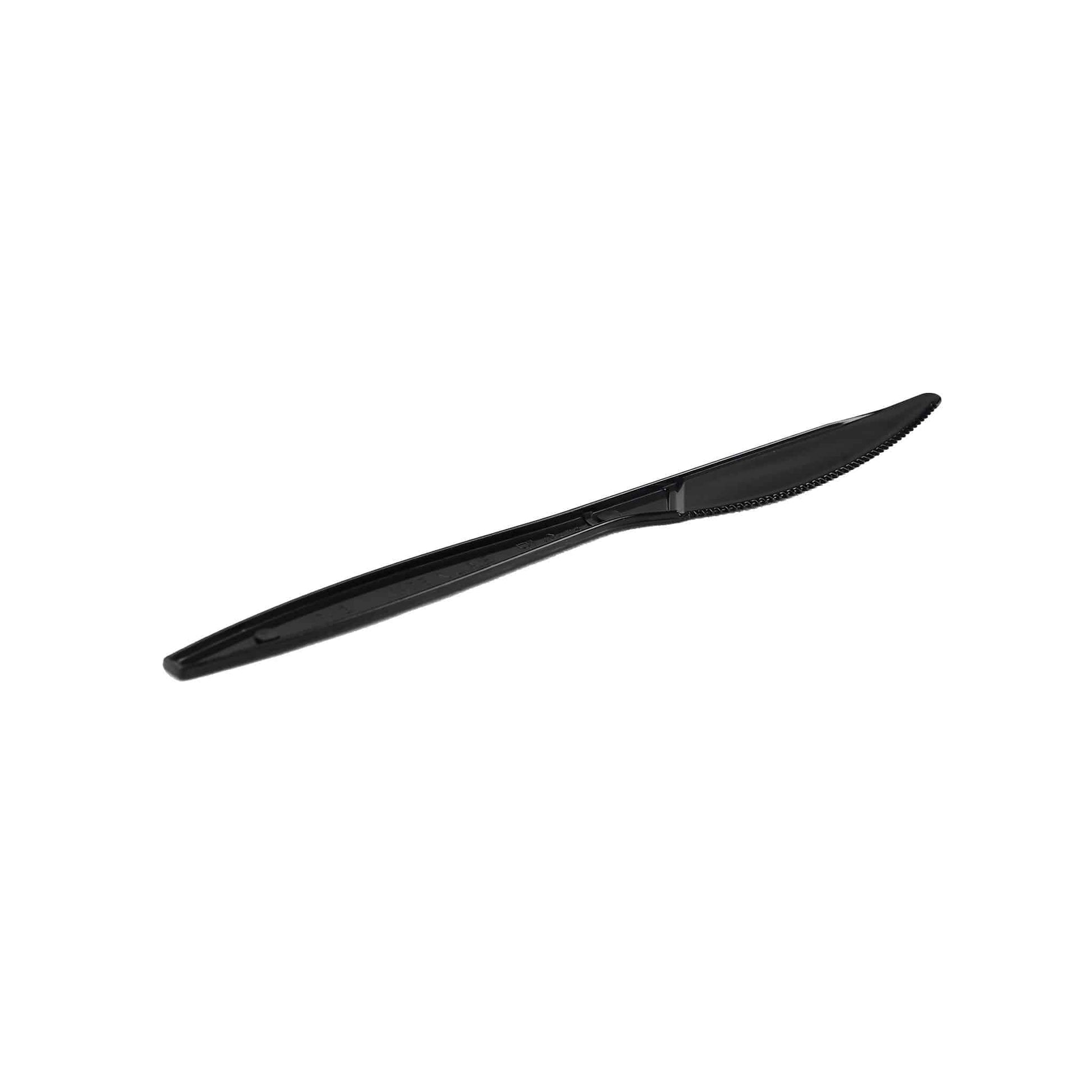 hotpack medium duty black plastic knife medium size 2000 pcs