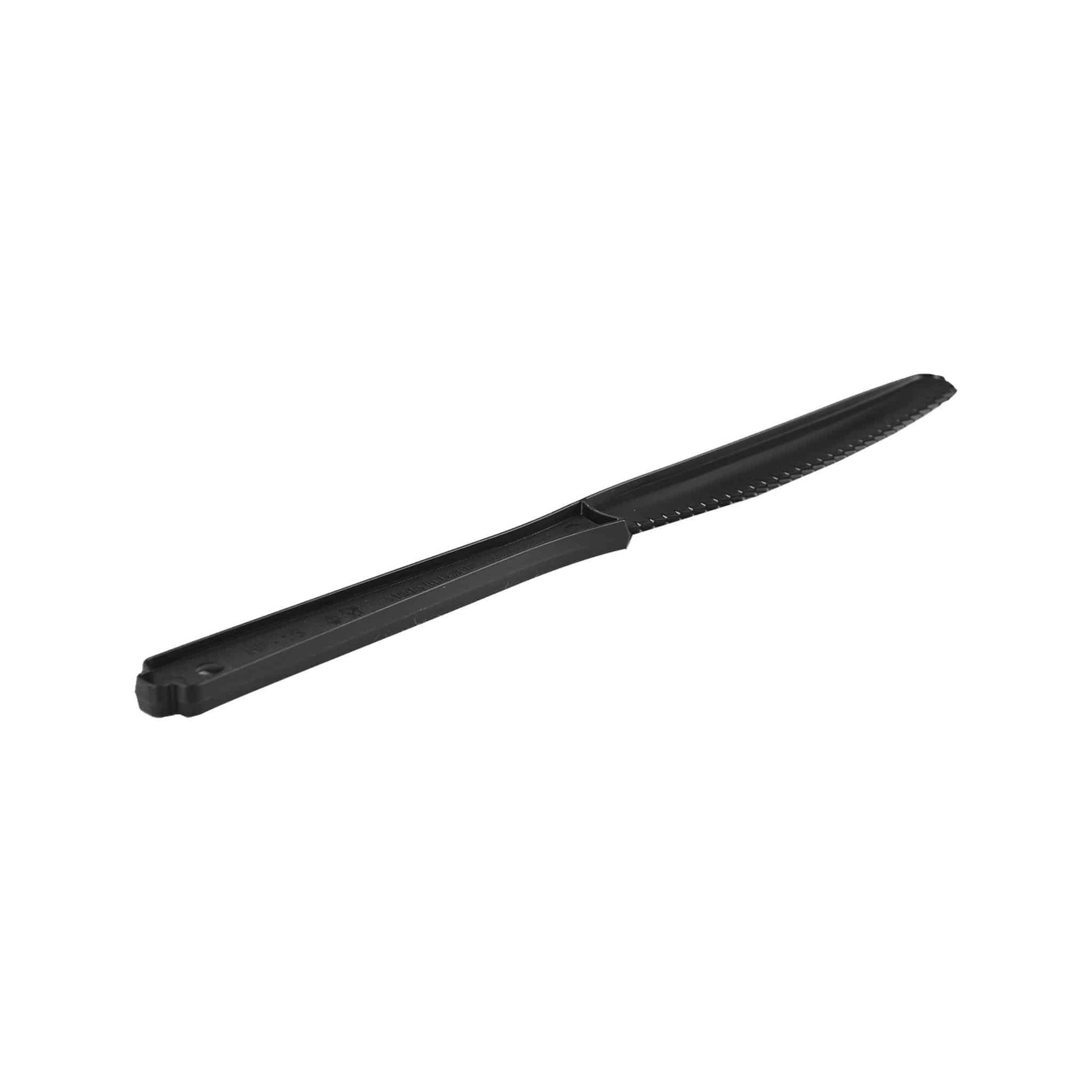 hotpack pp medium duty black plastic knife medium 1000 pcs