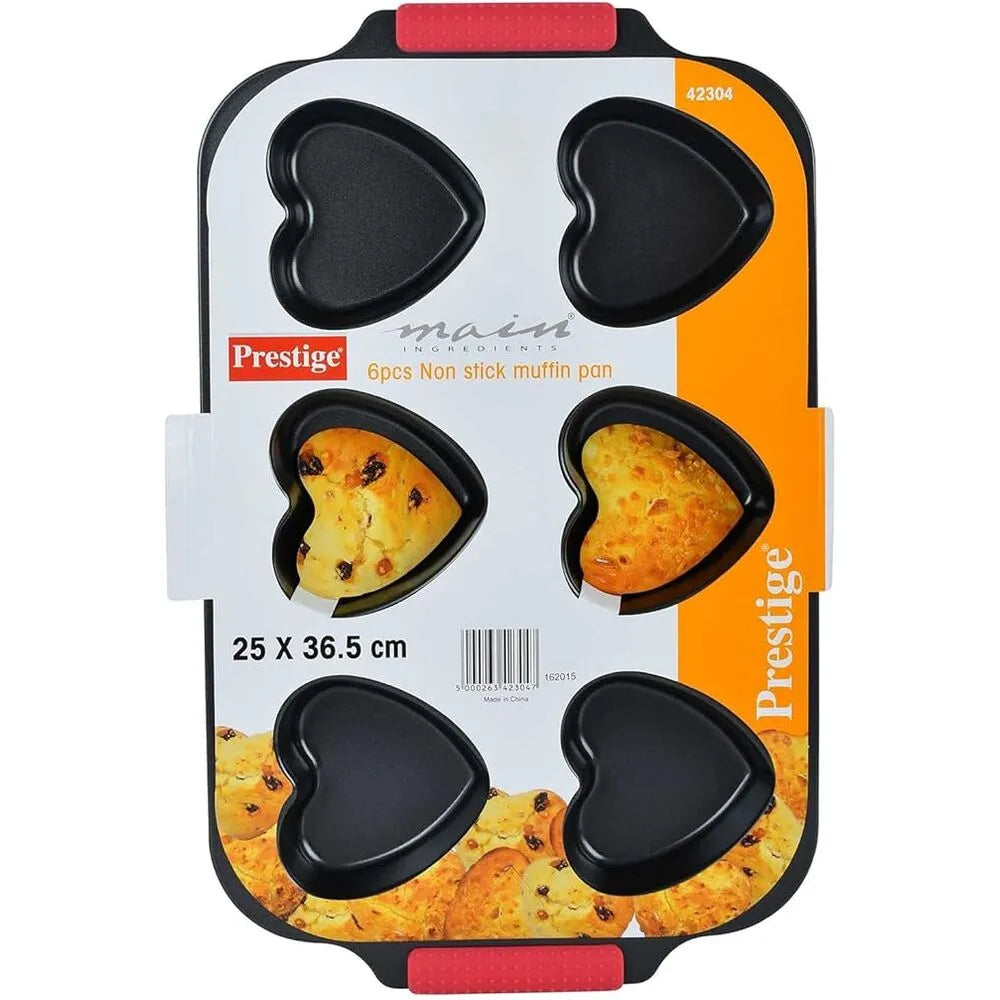 PRESTIGE PR42304 6 PIECES HEART MUFFIN PAN