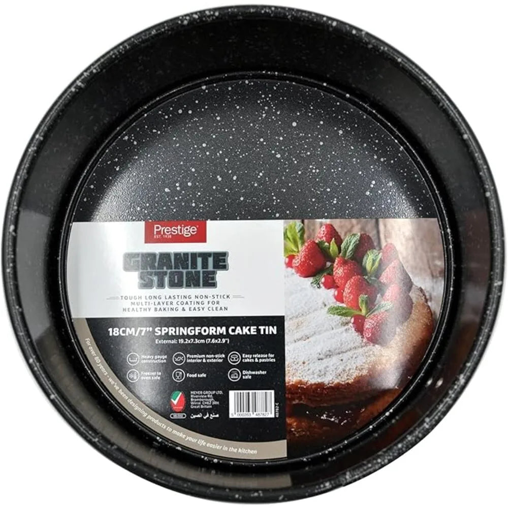 PRESTIGE PR48782 GRANITE SPRINGFORM CAKE TIN, 18 cm