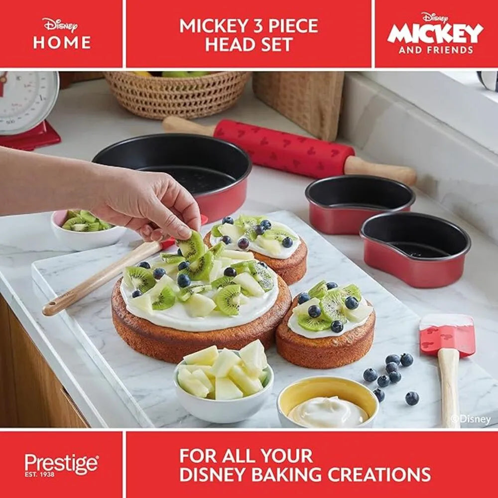 PRESTIGE PR48803 X DISNEY BAKEWARE MICKEY 3 PIECE HEAD SET