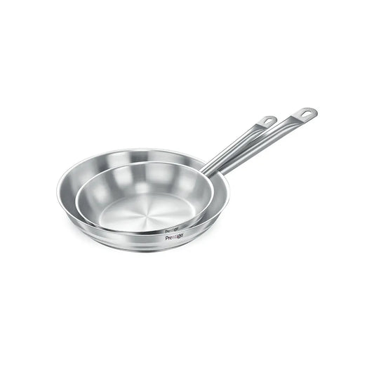 prestige-s-steel-fry-pan-2-pcs-set-silver-1-2-l