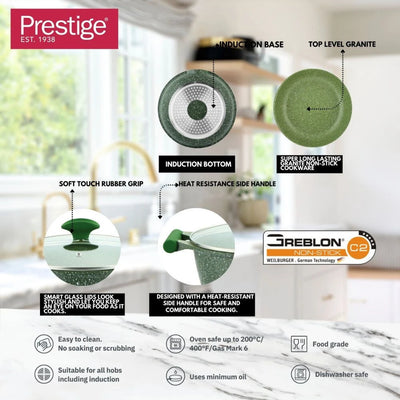 PRESTIGE PR80993 ESSENTIALS 3 PIECES SET - GREEN COLOR