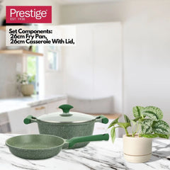 PRESTIGE PR80993 ESSENTIALS 3 PIECES SET - GREEN COLOR