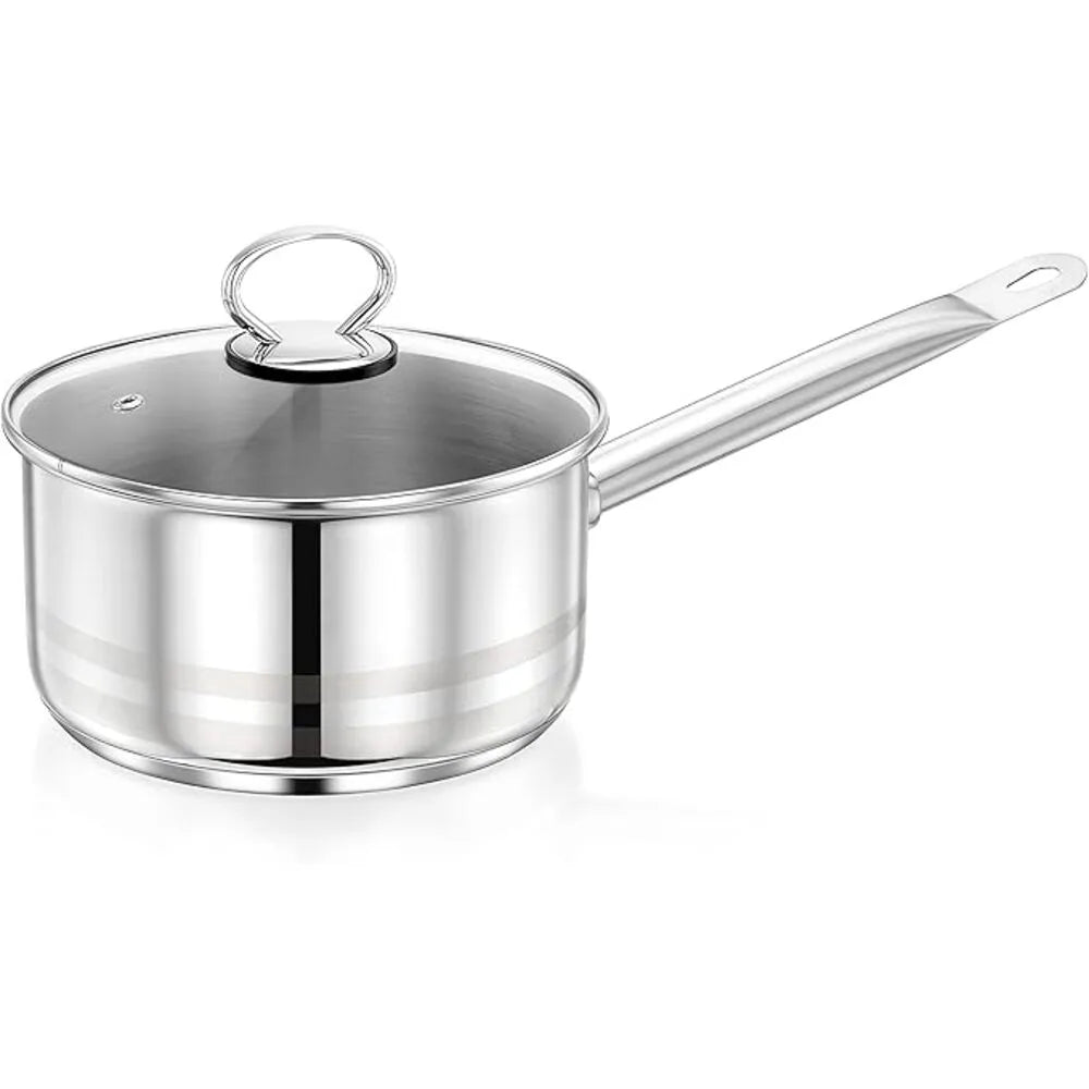 PRESTIGE PR81140 S/STEEL SAUCE PAN WITH GLASS LID, 20 cm DIAMETER