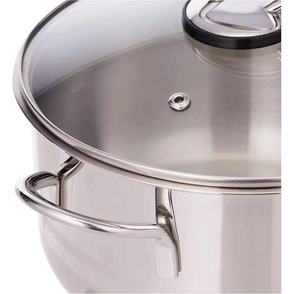 PRESTIGE PR81142 S/STEEL CASSEROLE WITH GLASS LID, 20 cm DIAMETER / 3.3 ltr. Capacity