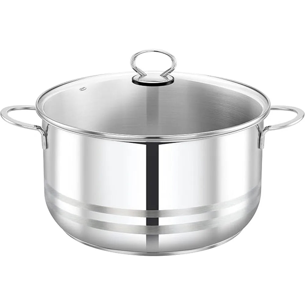 PRESTIGE PR81146 S/STEEL CASSEROLE WITH GLASS LID, 30 cm DIAMETER