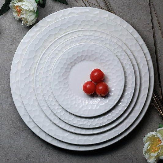 Furtino England Pebble 5"/13cm White Porcelain Deep Plate - HorecaStore