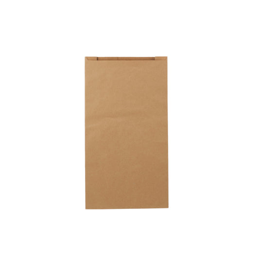 hotpack pinch or flat bottom kraft paper bag 8 x 5 x 25 cm 4 kg