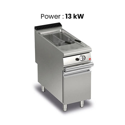 Baron Q90FRI/G415 Single Well Deep Gas Fryer With 1 Basket, 15 Liter Tank Capacity, Power 13 kW - HorecaStore