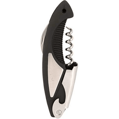 Prestige PR857 Steel Waiters Wine Bottle Corkscrew Black