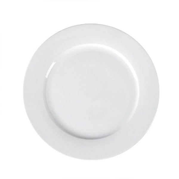 Porceletta Porcelain Flat Plates Set Ivory, 6 Piece, 17.5 cm