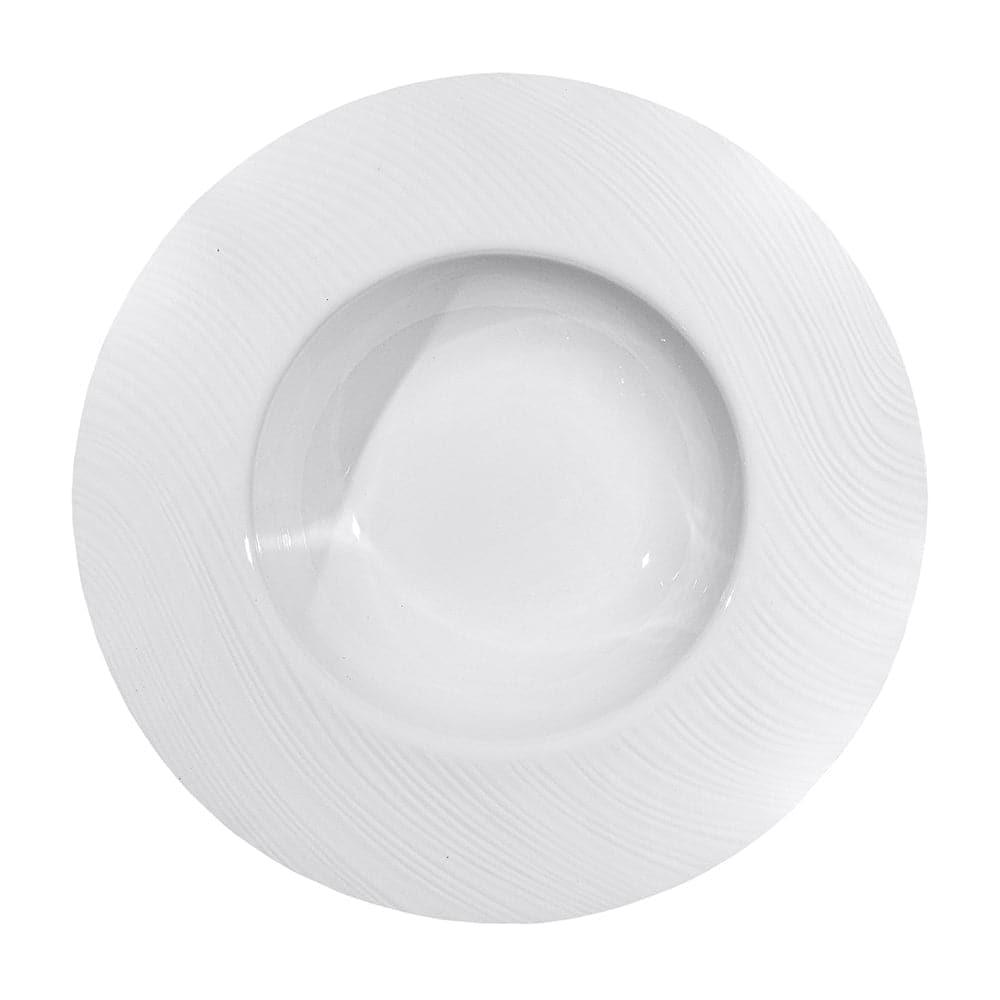 Furtino England River 27cm/10.5" White Porcelain Deep Plate - HorecaStore