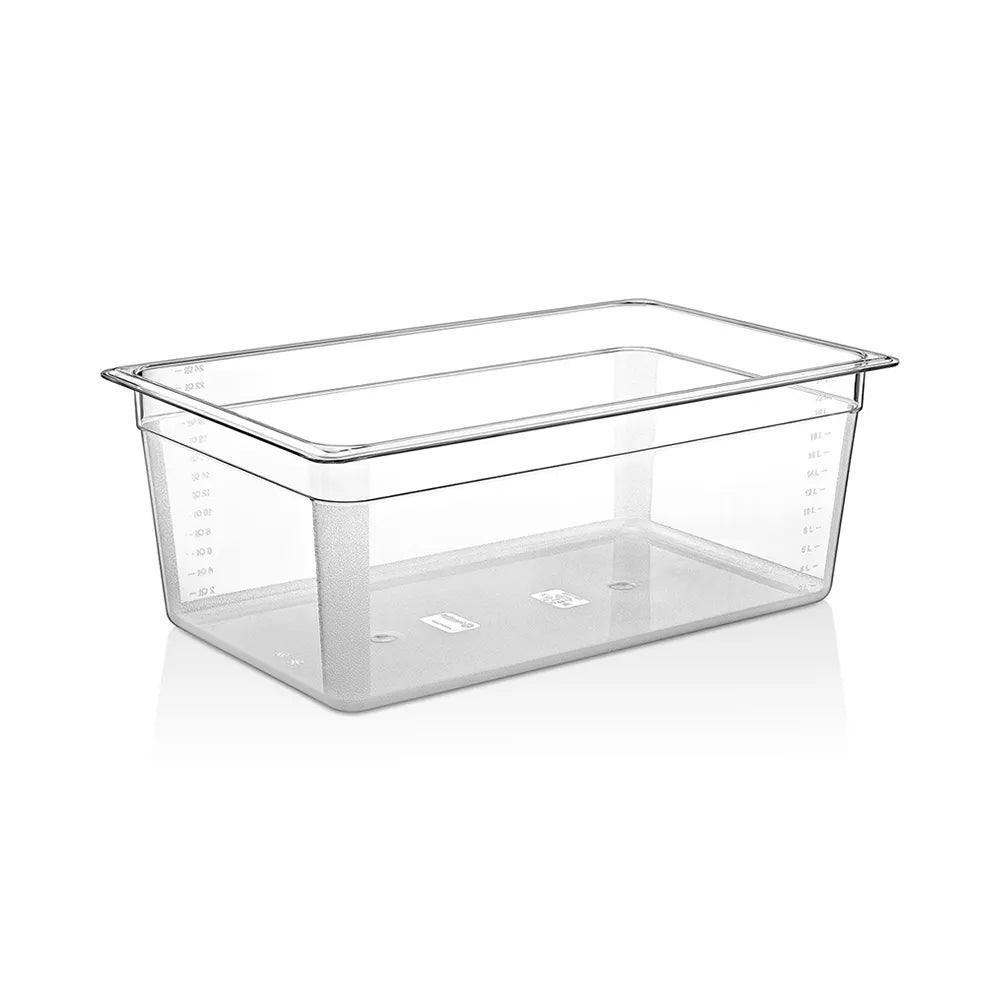 Rubber Plas Tech Polycarbonate GN 1/1 Container 20 cm deep - HorecaStore