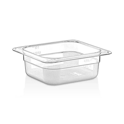 Rubber Plas Tech Polycarbonate GN 1/6 Container 6.5 cm deep - HorecaStore