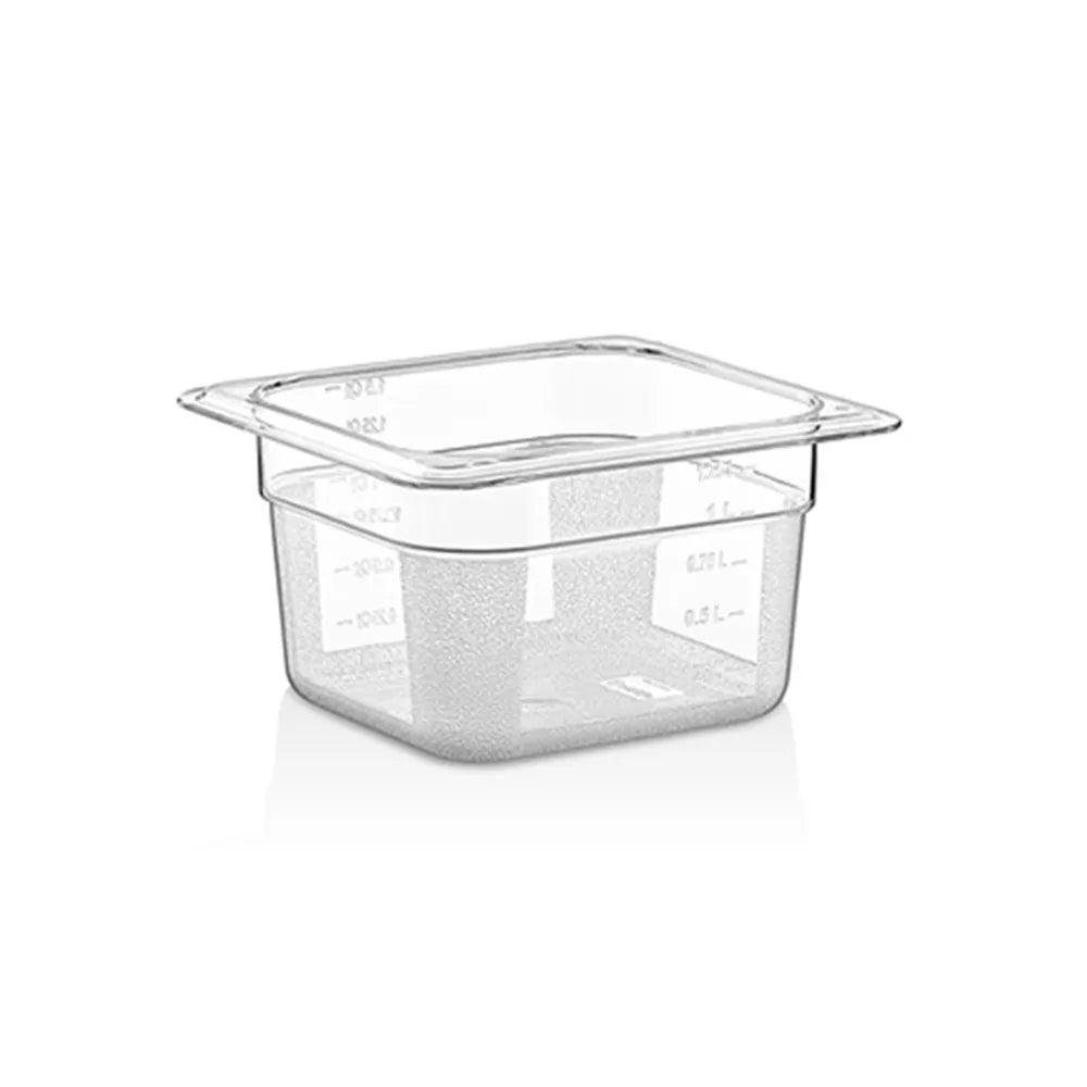 Rubber Plas Tech Polycarbonate GN 1/6 Container 10 cm deep - HorecaStore