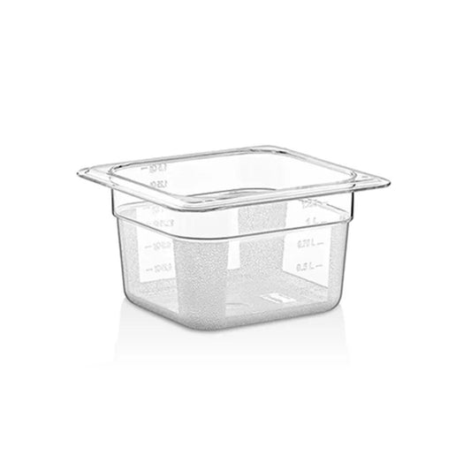 Rubber Plas Tech Polycarbonate GN 1/6 Container 10 cm deep - HorecaStore