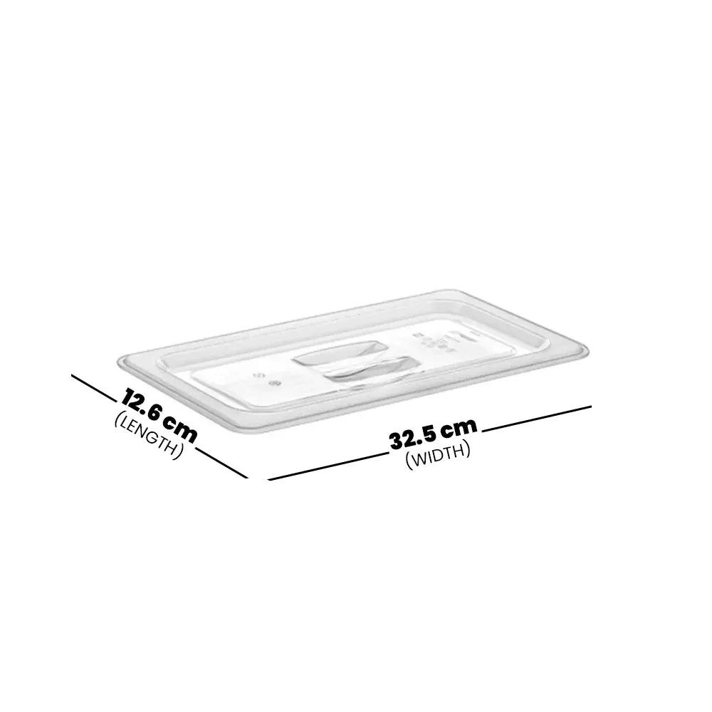 Rubber Plas Tech Polycarbonate GN 1/3 Lid 32.5x12.6cm - HorecaStore