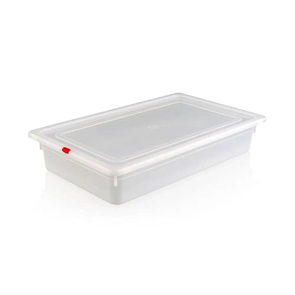 Rubber Plas Tech Polypropylene GN 1/1 Container With Lid 10 cm deep - HorecaStore