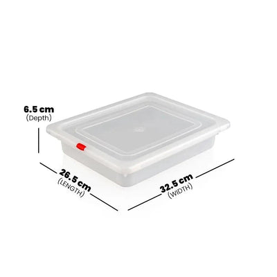 Rubber Plas Tech Polypropylene GN 1/2 Container With Lid 6.5 cm deep - HorecaStore