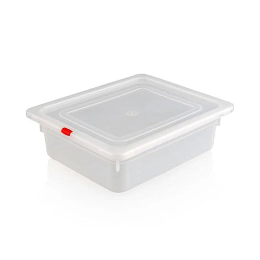 Rubber Plas Tech Polypropylene GN 1/2 Container With Lid 10 cm deep - HorecaStore