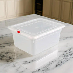 Rubber Plas Tech Polypropylene GN 1/2 Container With Lid 15 cm deep