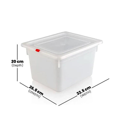 Rubber Plas Tech Polypropylene GN 1/2 Container With Lid 20 cm deep - HorecaStore