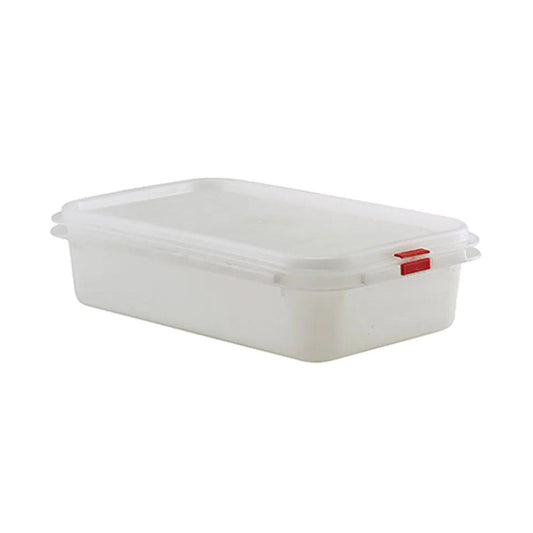 Rubber Plas Tech Polypropylene GN 1/4 Container With Lid 6.5 cm deep - HorecaStore