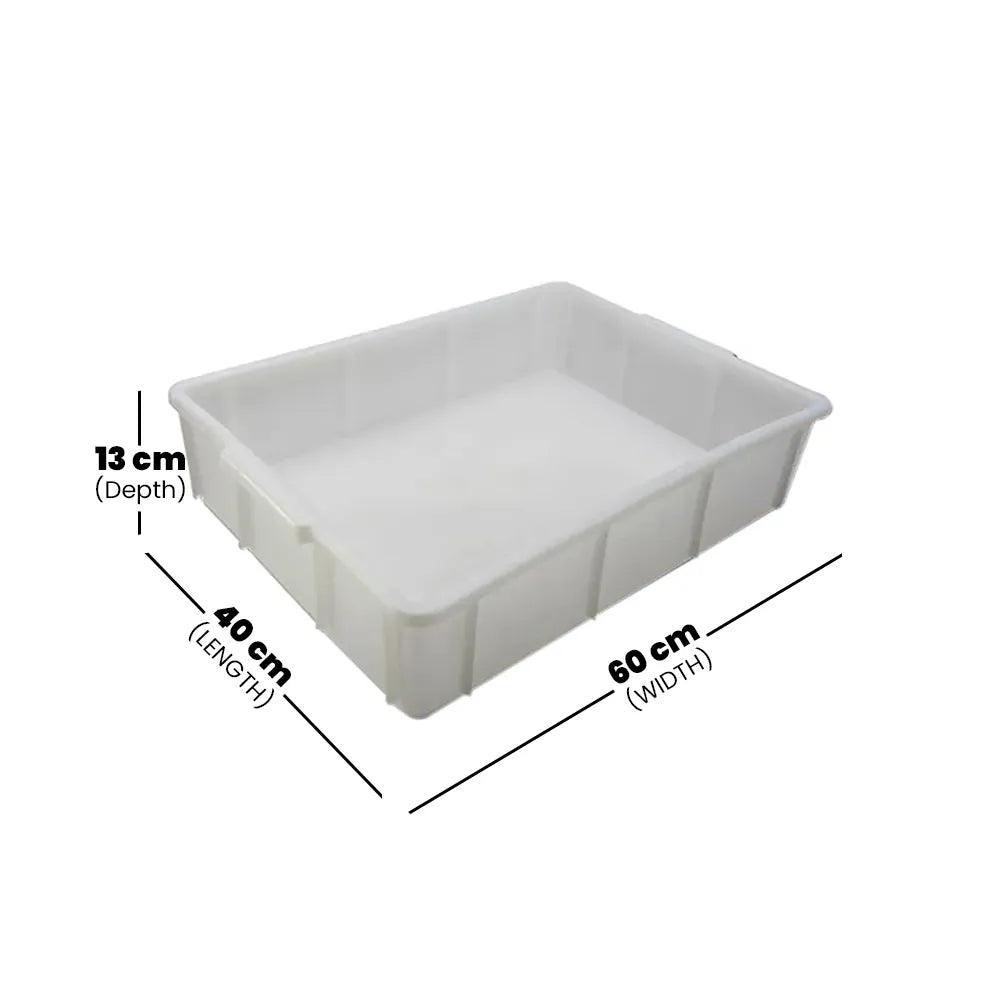 Rubber Plas Tech White Dough Box 60 x 40 x 13 cm - HorecaStore