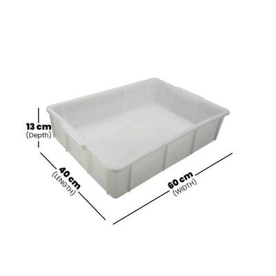 Rubber Plas Tech White Dough Box 60 x 40 x 13 cm - HorecaStore