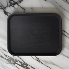 Rubber Plas Tech Black Service Tray Plastic 53 x 32 cm