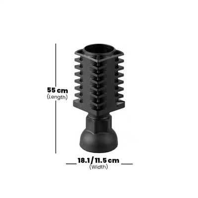 Rubber Plas Tech PPR4040 TABLE LEG 4x4cm- Black - HorecaStore