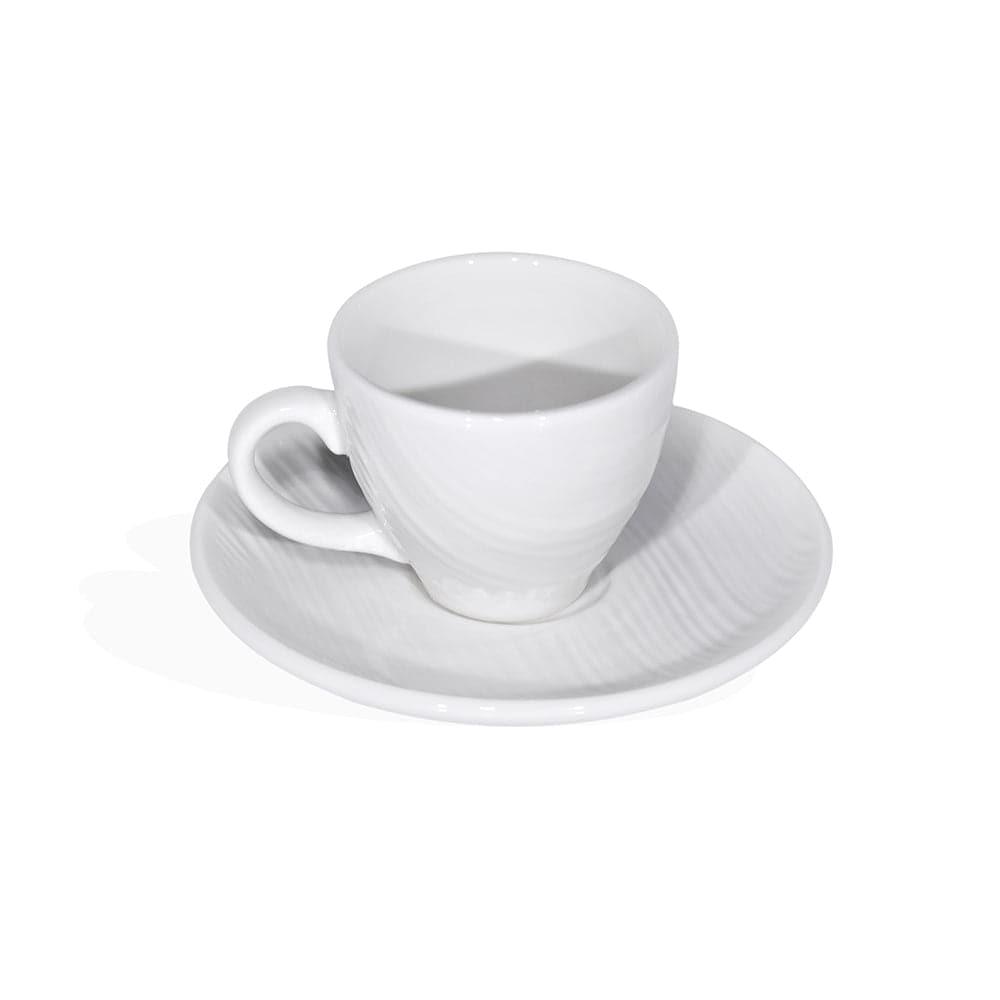 Furtino England River 20cl/7oz White Porcelain Tea Cup - HorecaStore