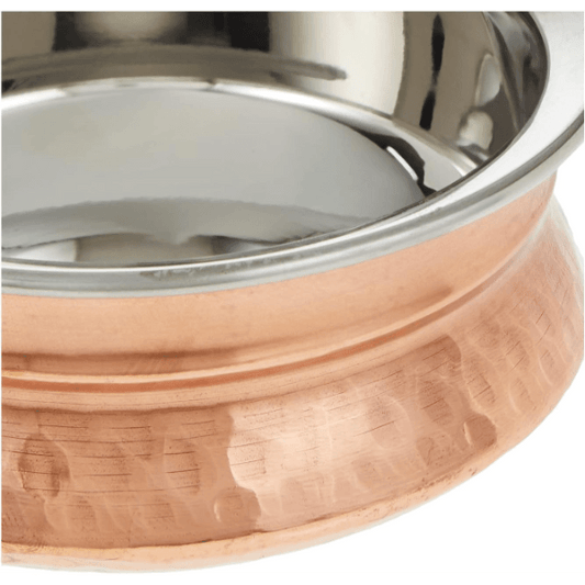 Raj Serving and cooking Copper Handi without Lid 13CM